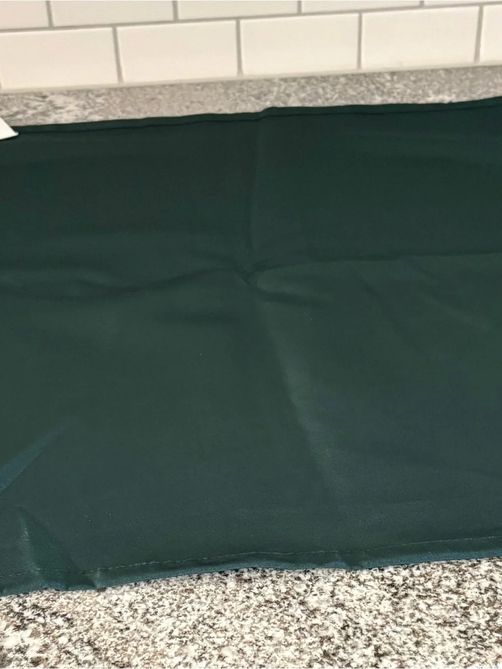 Dark green cloth napkins